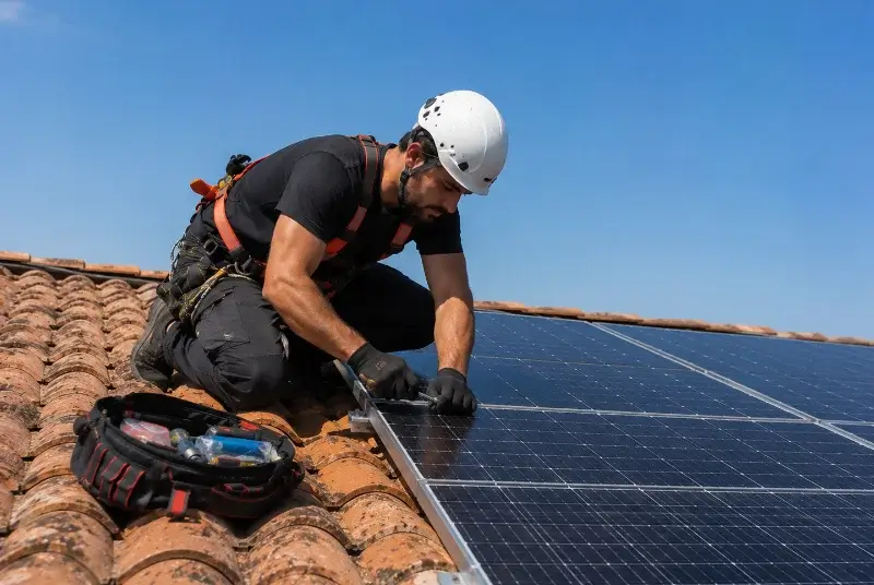 Maintenance et monitoring de panneaux solaires à Marboz
