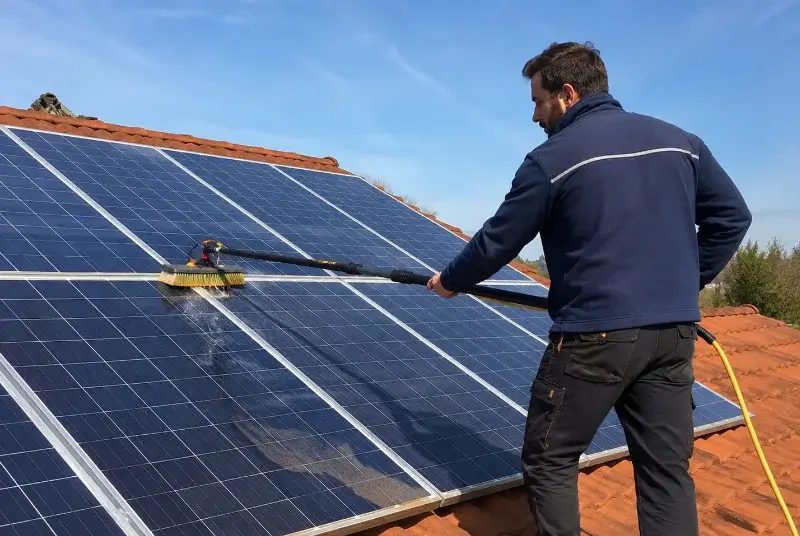 Nettoyage et entretien de panneaux solaires à Marboz